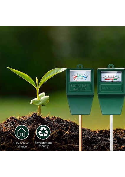 Oumery 2 Parça Toprak Ph Nem Ölçer Seti Toprak Nem Sensörü Higrometre Toprak Ph Ölçer Nem Test Cihazı Bahçe Alet Setleri (Yurt Dışından) fiyatları