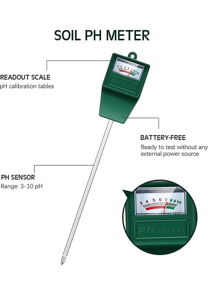 Oumery 2 Parça Toprak Ph Nem Ölçer Seti Toprak Nem Sensörü Higrometre Toprak Ph Ölçer Nem Test Cihazı Bahçe Alet Setleri (Yurt Dışından) modelleri