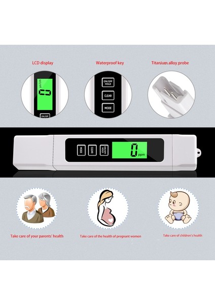 Tds Taşınabilir Kalem Su Kalitesi Test Cihazı Tds Test Kalemi Iletkenlik Kalemi Ec Metre Fonksiyonu Üçü Bir Arada (Yurt Dışından) fiyatları