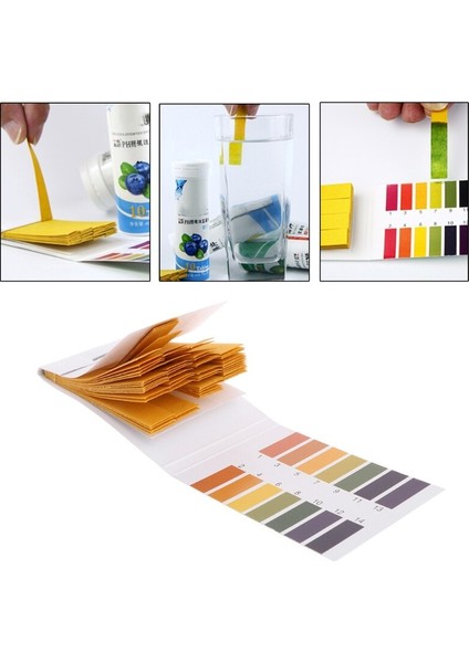 80 Adet Test Kağıdı 1-14 Ph Çözüm Şeritleri Turnusol Aracı Kiti Göstergesi Akvaryum Göleti (Yurt Dışından) fırsatları
