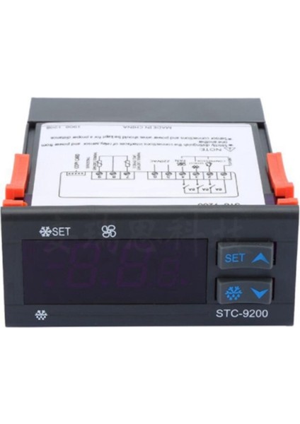 STC-9200 Dijital Sıcaklık Kontrol Cihazı Termostat Regülatörü Soğutma Defrost Fanlı Termoregülatör (Yurt Dışından)