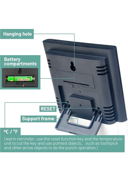 Ev Için Dijital Higrometre Kapalı Termometre, Yüksek Doğruluklu Nem Ölçer Oda Termometresi Higrometre Ölçer 1 Adet (Yurt Dışından) modelleri