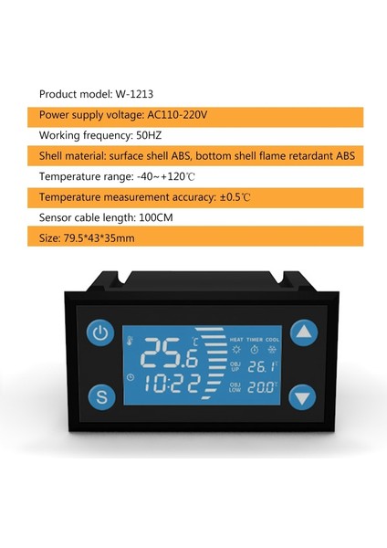 Deek-Robot W1213 Ac 110-220 V Akıllı Termostat Zamanlayıcı ile Soğuk Isı Kuluçka Akvaryum Sera Sıcaklık Kontrol Cihazı (Yurt Dışından) fiyatları