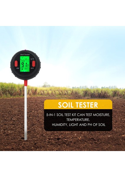 3 In1/4 In 1/5 In 1 Ph Ölçer Toprak Test Cihazı Toprak Nem Monitörü Güneş Işığı Sıcaklık Test Cihazları Asitlik Alkali Test Aracı Bahçe Için (Yurt Dışından) modelleri