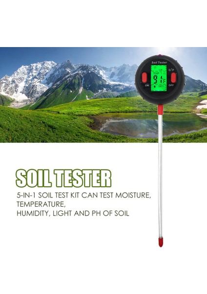 3 In1/4 In 1/5 In 1 Ph Ölçer Toprak Test Cihazı Toprak Nem Monitörü Güneş Işığı Sıcaklık Test Cihazları Asitlik Alkali Test Aracı Bahçe Için (Yurt Dışından) indirimleri