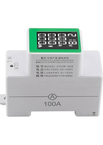 Dijital Ekran Çok Fonksiyonlu Ray Ölçer Gerilim ve Akım Ölçer AC50-300V/100A Elektrik Miktarı Test Cihazı (Yurt Dışından) fiyatları