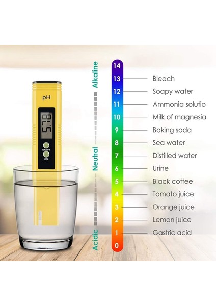 Oumery Dijital Ph Ölçer, Ph Ölçer 0.01 Yüksek Hassasiyetli Cep Su Kalitesi Test Cihazı, Ph Aralığı 0-14, Doğru Test Için Uygun (Yurt Dışından) indirimleri