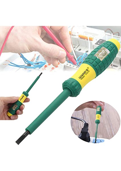 Wynn's 220V Elektrik Test Cihazı Kalem Yalıtımlı Tornavida Seti, Gerilim Göstergeli Işık Şeklinde (Oluklu ve Çapraz) 2 Adet (Yurt Dışından) fiyatları