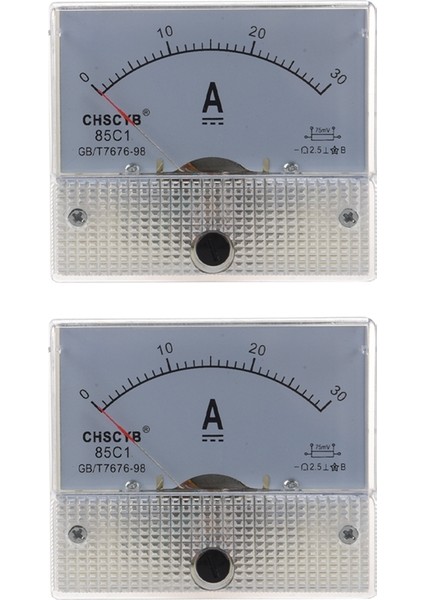 2x 85C1 Analog Akım Panel Metre Dc 30A Amp Ampermetre (Yurt Dışından)