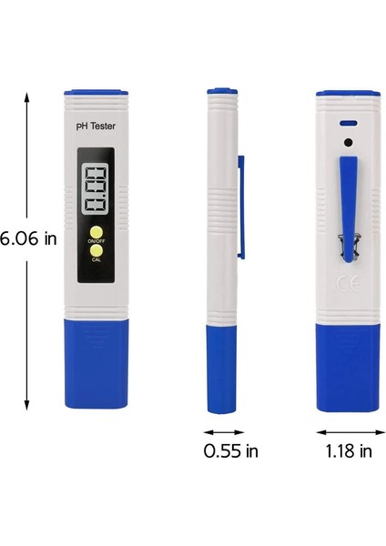 Dijital Ph Ölçer 0.01 Ph Ev Içme Için 0-14 Ph Ölçüm Aralığı ile Yüksek Doğruluk Su Kalitesi Test Cihazı (Yurt Dışından)