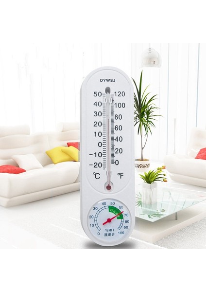 Dış Mekan/iç Mekan Termometresi ve Higrometre Ilıman Sıcaklık/fahrenheit Derecesi, Bodrum Bahçesine Uygun (Yurt Dışından)