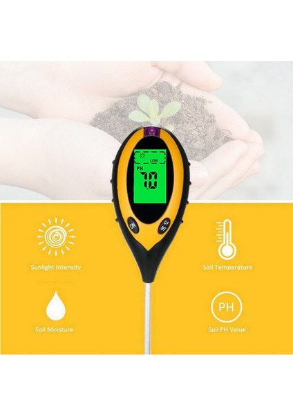In 1 Ph Metre Test Cihazı Ph Nem Ölçer Sıcaklık Güneş Işığı Ölçüm Analizi Asitlik Alkali (Yurt Dışından) modelleri