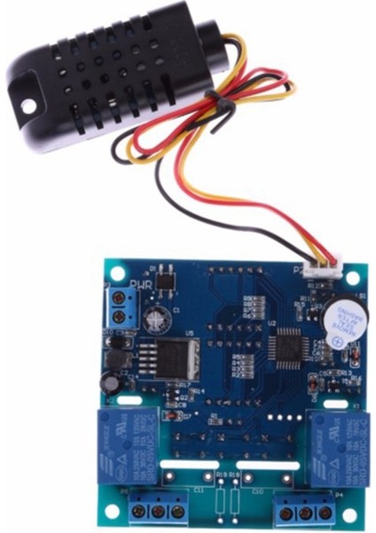 12V Akıllı Sıcaklık ve Nem Kontrol Cihazı Röle Ac/dc Ayarlanabilir Kontrol Termometre Higrometre AM2301 Sensörü (Yurt Dışından) modelleri