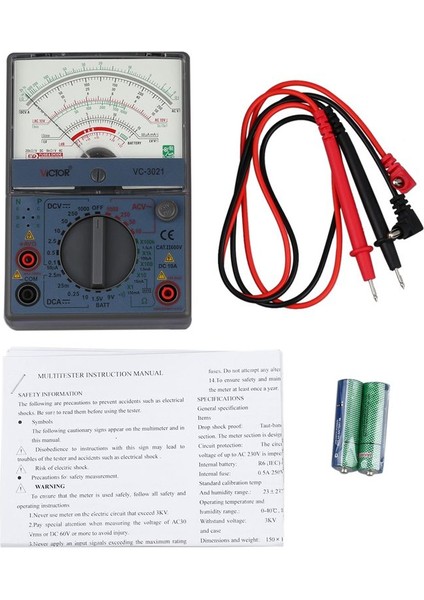 Vıctor VC3021 Analog Multimetreler, Mekanik Multimetre, Yeni, Ölçülebilir (Yurt Dışından) fiyatları