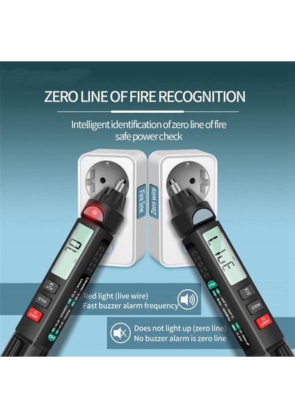 Xhhdqes Dijital Multimetre Kalem LCD Ekran 6000 Sayım Temassız Ac/dc Gerilim Direnci Kapasite Hz Test Aracı (Yurt Dışından) indirimleri