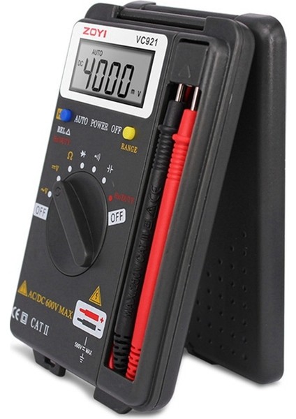 Zoyı VC921 Multimetre Cep Test Cihazı Taşınabilir Dijital Autorang 4000 Sayım Ac Dc Voltmetre Ohm Kapasite Ölçer Mini (Yurt Dışından) fırsatları