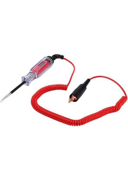 Adet Araba Gerilim Test Kalemi Bahar Dc 3-48V Şeffaf Araba Kamyon Motosiklet Lambası Elektrikçi Test Kalemi (Yurt Dışından)