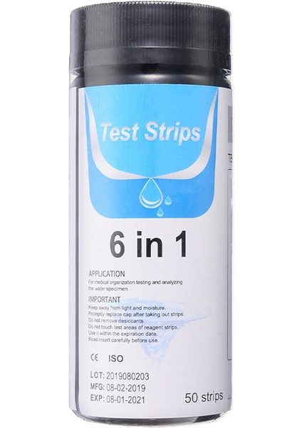 Akvaryum ve Balık Göleti Için 50 Şerit Test Kağıtları Toplam Alkalinite Nitrit Su Analizi Test Göstergesi Kağıtları Kiti (Yurt Dışından)