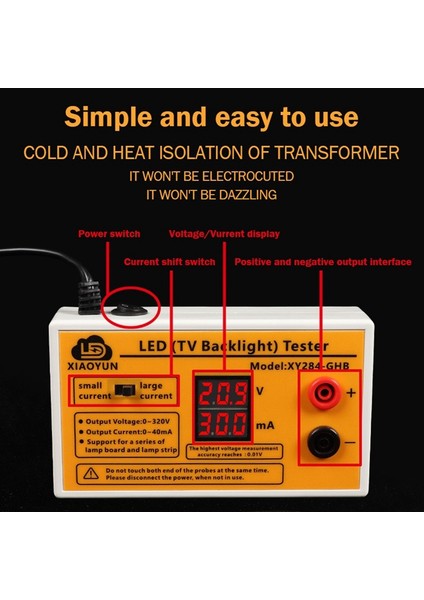 LED Tv Arka Işık Test Cihazı 0-320V Çıkış LED Şeritler LED Uygulaması Için Akım ve Gerilim Göstergeli Test Aracı-Ab Tak (Yurt Dışından)