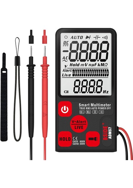 Bsıde ADMS7CL Büyük Ekran Multimetre Otomatik Ultra-Ince Multimetre (Yurt Dışından)
