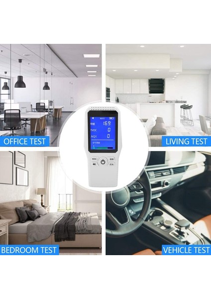 Hava Kalitesi Monitörü Formaldehit Pm2.5 Mikrometre Partikül Madde Kirliliği Iç Mekan Ev Kullanımı Için Çoklu Test Cihazları (Yurt Dışından)