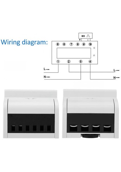 XTM75S-U Elektrik Enerjisi Ölçer Ac 220V Dın Ray Ölçer Dijital 1 Fazlı Ölçer 2 Telli 4p (5 (30) A) (Yurt Dışından)
