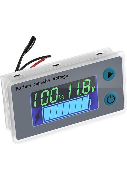 Alçak Gerilim Buzzer Alarmlı Metre Monitörü 10-100V Dijital Kapasite Test Cihazı Metre (Yurt Dışından)