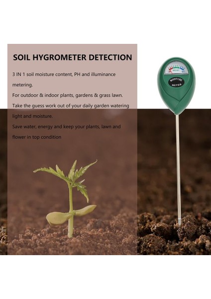 In 1 Toprak Su Nem Işığı Ph Ölçer Test Cihazı Dijital Analiz Cihazı Testi Bahçe Hidroponik Bahçe Aletleri (Yurt Dışından) modelleri