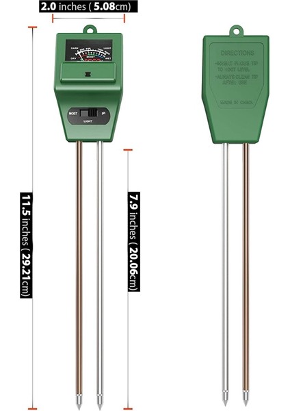 Nem/güneş/ph Test Cihazı Için 3'ü 1 Arada Toprak Nemi Ölçer, Budama Makası Katlanır Makas Mini Tırmık Tomurcuğu ve Düzeltici Seti ile (Yurt Dışından) fiyatları