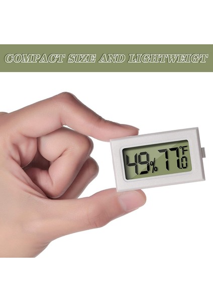 Adet Mini Nem Termometresi Dijital Fahrenheit LCD Ekran Termometre Higrometre, Sürüngen Sera ve Ofis Için (Yurt Dışından) fiyatları