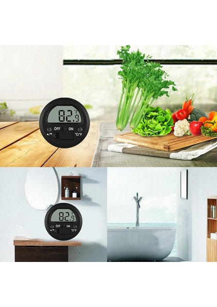 Mini Dijital LCD Kapalı Uygun Sıcaklık Sensörü Nem Ölçer Termometre Higrometre Ölçer Ev Mutfak Gıda Için (Yurt Dışından) fiyatları