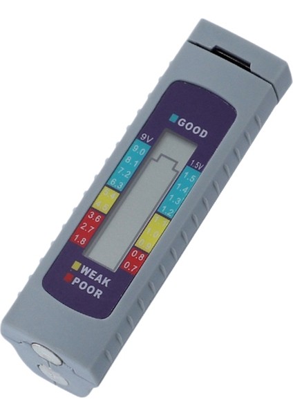 1,5V 9V Pillerin ve Şarj Edilebilir Pillerin Şarj Durumu Için Dijital Ekran Test Cihazı (Aaa, Aa, 6F22) (Yurt Dışından)