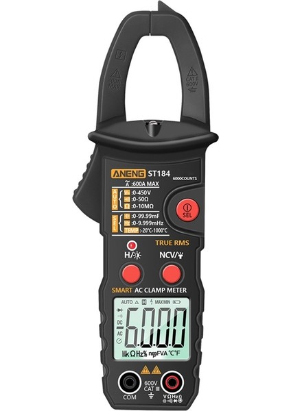 Aneng ST184 Dijital Multimetre Pens Metre True Rms 6000 Sayımlar Profesyonel Ölçüm Test Cihazları Ac/dc Gerilim Ac Akım (Yurt Dışından)