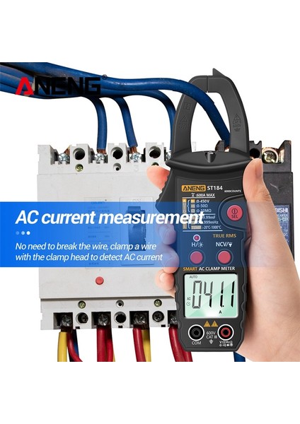 Aneng ST184 Dijital Multimetre Pens Metre True Rms 6000 Sayımlar Profesyonel Ölçüm Test Cihazları Ac/dc Gerilim Ac Akım (Yurt Dışından) fırsatları