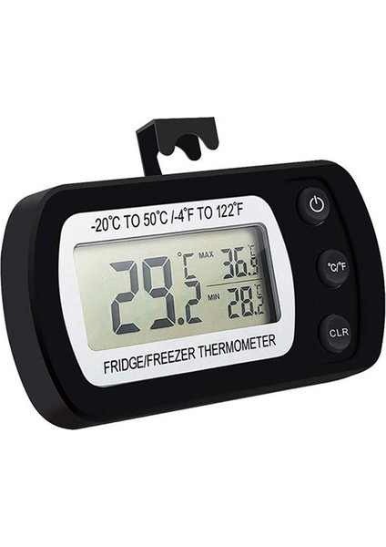 Dijital Buzdolabı Termometresi, Geniş LCD Ekranlı Dondurucu / Buzdolabı Termometresi, Mutfak, Ev, Restoranlar Için Maksimum / Min Kayıt Fonksiyonlu Termometre (Yurt Dışından)