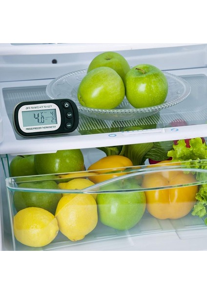 Dijital Buzdolabı Termometresi, Geniş LCD Ekranlı Dondurucu / Buzdolabı Termometresi, Mutfak, Ev, Restoranlar Için Maksimum / Min Kayıt Fonksiyonlu Termometre (Yurt Dışından) fiyatları