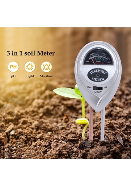 Toprak Ph Ölçer, Toprak Nemi/ışık/ph Test Cihazı Bitki Bakımı Için Bahçe Alet Setleri, Bahçe Çim Çiftliği Için Toprak Test Kiti (Yurt Dışından) indirimleri