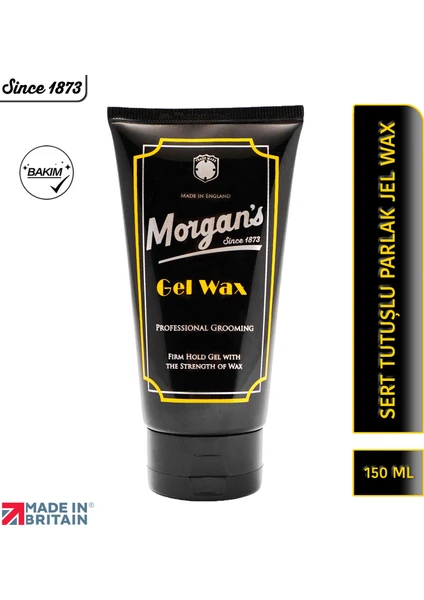 Morgan's Pomade Gel Wax Firm Hold Gel - Güçlü Tutuşlu Uzun Süreli Kalıcı Wax 150 ml