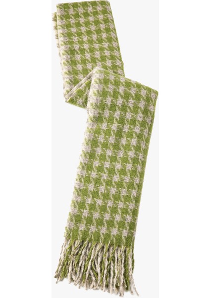 Kazayağı Desenli Atkı Püsküllü