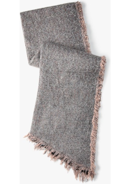 Basic Atkı Yumuşak Dokulu Püsküllü