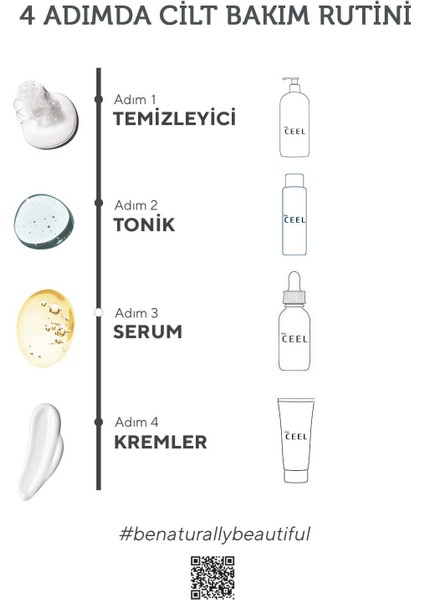 The Ceel Aydınlatıcı Glikolik AsitNiacinamide Etkili Tüm Ciltlere Özel Yüz Toniği 200 ml