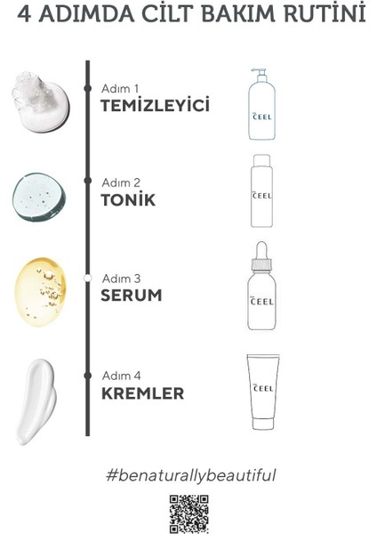 The Ceel Sebum Dengeleyici, Cildi Temizleyen, Seramid Etkili Tüm Cilt Tiplerine Uygun Yüz Yıkama Jeli 400 ml