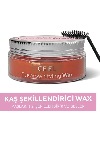 The Ceel Kaş Şekillendirici & Sabitleyici Wax E Vitamini Glycerin Hint Yağı 50 ml