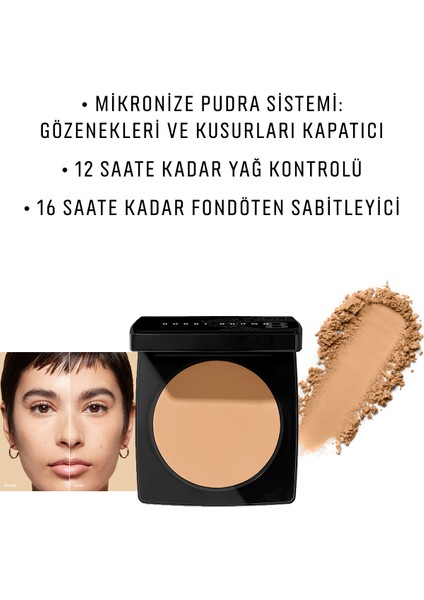 Sheer Finish Pressed Powder Kompakt Pudra - Warm Natural 716170294339