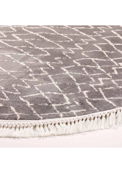 Rodos 4908A Geometrik Desen Yuvarlak Iskandinav Tarzı Halı fırsatları