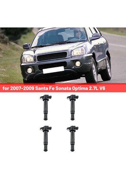 27301-3E100 Ateşleme Bobini Yüksek Gerilim Kiti Hyundai 2007-2009 Santa Fe Sonata Optima 2.7l V6 (Yurt Dışından)