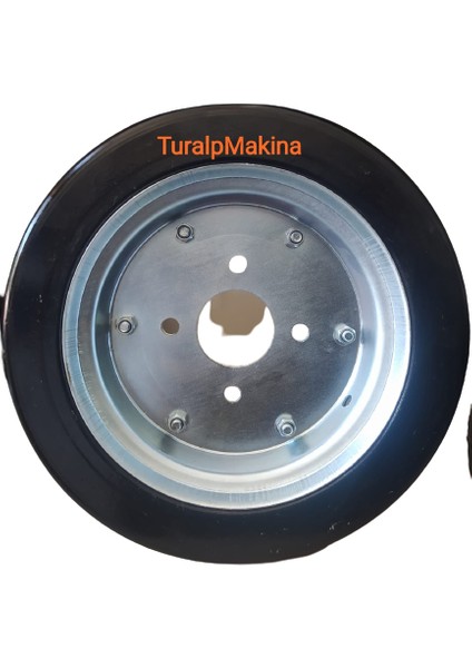 Turalp Elma Makinası//yük Taşıma Tekeri 320X90 Dolgu Porya Jantlı