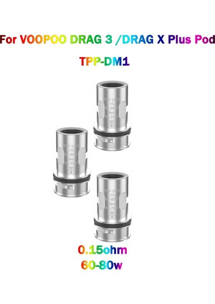 6 Adet Tpp Dm1 Örgü Bobinleri 0.15OHM Direnç Dl Bobin 60-80 W Sürükle 3 Sürükle x Artı Sürükle Xs Pro Pod Mod, Tpp-Dm1 0.15OHM (Yurt Dışından)