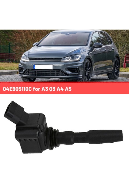 04E905110C Audi A3 Q3 A4 A5 Volkswagen Golf Için Ateşleme Bobini Yüksek Gerilim Kiti (Yurt Dışından)
