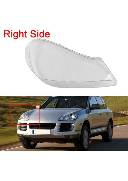 Araba Temizle Ön Sağ Far Lens Kapağı Yedek Far Far Lambası Kapağı-Porsche Cayenne 2008-2010 (Yurt Dışından)